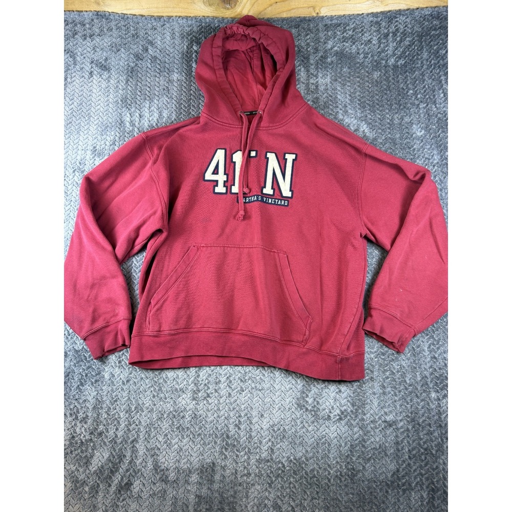 Gear For Sports Big Cotton Hoodie Mens XL Red 41 N Martha's Vineyard Graphic